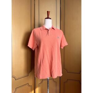 Vintage Polo Ralph Lauren cotton polo in poppy orange, size L